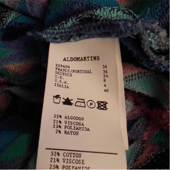 Embroidered Knit Stretch Hippie Beach Vacay Boho Festival Tunic Blue Multi - Picture 7 of 10